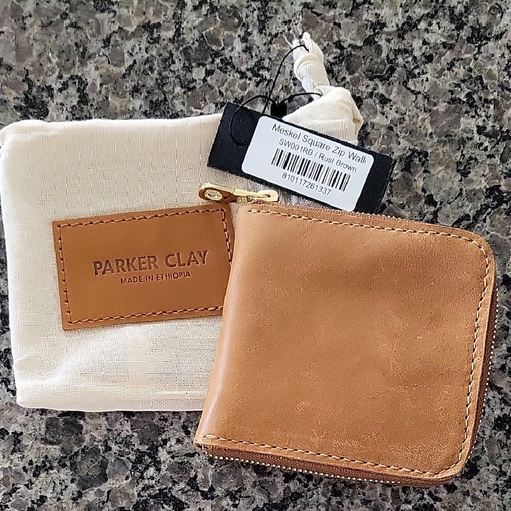 Parker Clay Tan Leather Wallet